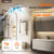 Orabriz 4-in-1 Bathroom Exhaust Fan with Heater, 1100W/2200W Dual Heating