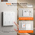 Orabriz 4-in-1 Bathroom Exhaust Fan with Heater, 1100W/2200W Dual Heating