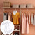Gisafai 8 Pcs Closet Rod Center Support 1 Inch Heavy Duty Metal Wall Mount Rod Bracket Closet Support Bracket Clothes Storage Hanger for Shelf