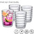 Amazing Abby - Arctic - 16-Ounce Insulated Plastic Tumblers (Set of 4), Double-Wall Reusable Cups, BPA-Free, Shatter-Proof, Dishwasher-Safe