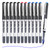EYEYE Black Rollerball Pens Pack of 50, 0.7mm Fine Point Roller Ball Pen
