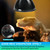 REPTI HOME Reptile Light Fixture with Dimming Thermostat, 8.5 Inch Deep Dome Light Fixture with Timer, Reptile Aluminum Dome Fixture for Basking/Heat/UVA/UVB Lamp Bulb