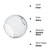 3 Pack Fixture Replacement Globe Shade, 6 Inch Diameter, E26 Base 1-5/8 Inch Fitter, Glass Globe Lampshade Cover for Pendant Wall Sconce Chandelier Vanity Light (3 Pack 6 Inch Clear Seeded Glass)