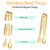 8PCS Gold Mini Metal Tongs, 4.25" Stainless Steel Tiny Tong, Small Kitchen Accessories for Serving Food, Ice, Sugar Cube, Salad, Toaster, Desserts