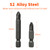 6Pcs JIS Screwdriver Bit Set – 35mm&50mm-With Magnetic Tip, 1/4 Hex Shank, S2 Alloy Steel-Solve maintenance for Japanese cars, pickups, motorcycles, bicycles&other equipment