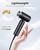 SUPGALIY Dual Voltage Travel Hair Dryer, Mini High-Speed Blow Dryer for Fast Drying, Ionic Hairdryer with Diffuser Gift Women, Lightweight Compact Portable,Quiet,European International 100-240V,Black