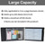 Professional 7 Ring Checkbook Binder for Business Checks, Check Book Cover