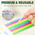 4 Pack Mahjong Card Sleeve, Fit Large Print Size(6 1/8”x4 3/4”) with 160 Pcs Mahjong Line Reader Highlighter Tape, Mahjong Card Protective Cover Holder Set, Clear Plastic Sleeves for NMJL Card