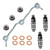 16001-53900 Fuel Injectors and 1G962-42500 Fuel Return Overflow Pipe Compatible with Kubota D722 D782 D902 Parts Replaces 1600153900 1G96242500