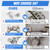 Pisman Bifold Cabinet Door Hinge, 180 Degree Adjustable (2PCS)