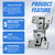 Pisman Bifold Cabinet Door Hinge, 180 Degree Adjustable (2PCS)