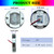 Vcanuplms Marine Boat Courtesy Lights, 3’’ RGBW Boat Interior/Deck Lights