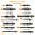 46PCS Compression and Leakage Test with Dual-Scale Diesel Pressure Gauge