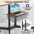 BONTEC Rolling TV Stand with Tilt, Mobile TV Cart for 32–85 Inch TVs, Black