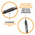BIC Glide Bold Black Ballpoint Pens, Bold Point, 1.6mm, 4-Count Pack