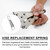 30pcs 4008 Vise Replacement Springs, Carbon Steel Vise Clamp Spring Fixture Locking Tools for 10R 10WR 10CR 11R 11SP 11HD 20R 310S 12LC and 10LW (Silver)