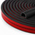 Neyway 20FT Silicone Weather Stripping Door Seal, 0.7 x 0.4 Inch, Black