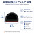 Neyway 20FT Silicone Weather Stripping Door Seal, 0.7 x 0.4 Inch, Black