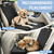 UNICITII Dog Car Seat Extender with Seat Cover, Front & Back Seat Extender with Storage, Car Organizer for Large Dogs up to 120lbs