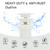 Ouditon Tub Stopper Bathtub Drain, Brass Pop-up Freestanding Bathtub Drain Stopper, Fits Most Freestanding Tub Rough- in Kits (White)