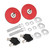 Acouto Car Hood Lock Pin Aluminum Alloy Universal Engine Hood Lock with Key Antitheft Car Hood Lock Kit Locking Hood Pins Kit(Red)