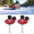 Acouto Car Hood Lock Pin Aluminum Alloy Universal Engine Hood Lock with Key Antitheft Car Hood Lock Kit Locking Hood Pins Kit(Red)