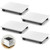Beeveer 1 Pcs Office Under Desk Printer Stand with 4 Caster Wheels 13.8 x 11.8 Inches White Movable Printer Copier Shelf CPU Holder for Home Office Heavy Duty Storage Rack Scanner Fax Machine