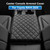 RSLUX Center Console Cover for Toyota RAV4 2026 Accessories Thickened Armrest Cover Middle Console Lid Protector Leather Cushion Pad for RAV4 (Black Stitches)