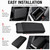 RSLUX Center Console Cover for Toyota RAV4 2026 Accessories Thickened Armrest Cover Middle Console Lid Protector Leather Cushion Pad for RAV4 (Black Stitches)