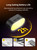 AOCHUAN Magnetic Fill Light for Gimbal, Mini Video Light w/3 Brightness and 3 Color Adjustment, Strong Magnetic Light Mounted on the Gimbal, Compatible for Hohem Zhiyun Feiyu Gimbal Stabilizer.