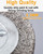 SHITIME 4.7" x 4" Stainless Steel Wire Brush Drum Surface Conditioning Tool