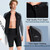 Wetsuit Top Men Long Sleeve Front Zip Wetsuit Jacket 1.5mm Neoprene Body Nylon Sleeve Swimsuit for Swimming Diving Surfing 3XL Size