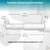 Teravan Advanced Locking Toilet Paper Extender, White