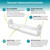 Teravan Advanced Locking Toilet Paper Extender, White
