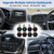 Linkstyle 8PCS 12V LED Indicator Lights, 12mm Waterproof Dash Panel Lamps