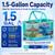 RinseWise Easy-Use Gen 2 Mop Bucket, Clean/Dirty Water Separation, 6 Heads