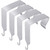 Funrous Over the Door Hook Panel Wall Metal Cubicle Picture Over Door Hanger for Clothing Mirror Hooks Office Cubicle Whiteboard Hanger(Silver,4 Pieces)