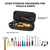 Portable Small Tool Bag, Organizer Storage Box for EDC, Motorcycle, Road Bike, Electricians and More with US Flag Patch and Heavy Duty Grab Handle, Multi-Purpose Utility Work Organizer Bag