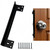 Heavy Duty Door Latch Guard-11" Stainless Steel Door Security Plate(Black)