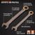 HORUSDY 12-Piece SAE Ratcheting Wrench Set | 1/4” to 7/8“ | Ratchet Combination Wrenches Set with Organizer | 72-Teeth | Chrome Vanadium Steel