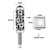 SpeTool Heavy Duty Flush Trim Router Bit 1/2 Shank, 14PCS Replaceable Carbide Inserts, Top&Bottom Bearing Pattern Template Flush Cut Router Bit with Coating 32MM Cutting Diameter for Woodwork Trimming
