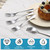 Dessert Forks Set of 12, Berglander Stainless Steel 5.5“ Cake Fork for Cocktail, Dessert, Cake, Tea, Fruit, Cheese, Appetizer Small Forks for Party, Hotel, Restaurant, Cafes Dishwasher Safe