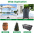 AMAGABELI GARDEN & HOME Plant Caddy with Wheels Heavy Duty 13“ 2 Pack Rolling Plant Stand Plant Dolly Iron Wheeled Lockable Casters Round Pot Mover Rollers Indoor Outdoor Planter Trolley Metal