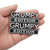 2pcs Grumpy Edition Door Tailgate Bumper Metal Emblem Badge Decals Fits for Universal Vehicle, Car, Truck, SUV Decoration (Black White)