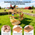Kecreque Chicken Perch with Swing Xylophone Removable Feeder/Bath Wooden Roosting Bar Toy for Farms Easy to Clean