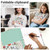 A4 Cute Clipboard Folio with Notepad Clipfolio and Interior Storage, Foldable Nursing Legal Size Clipboards for Work/Kids/Teachers - Wild Flower