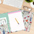 A4 Cute Clipboard Folio with Notepad Clipfolio and Interior Storage, Foldable Nursing Legal Size Clipboards for Work/Kids/Teachers - Wild Flower