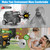 2026 Upgraded Generator Exhaust Silencer Kit with Three Universal Adapters and Insulated Through-Wall Mounting Plate – Universal Fit for Most Generators, Reduces Exhaust Noise & Safely Vents Fumes