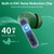 Btootos Wireless Earbud Bluetooth Headphones with 4 Mic, LED Power Display Bluetooth 5.3 True Wireless Earbud,Deep Bass Mini Wireless Headphones in Ear Buds Earphones Sport Elegant Green
