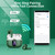 Btootos Wireless Earbud Bluetooth Headphones with 4 Mic, LED Power Display Bluetooth 5.3 True Wireless Earbud,Deep Bass Mini Wireless Headphones in Ear Buds Earphones Sport Elegant Green